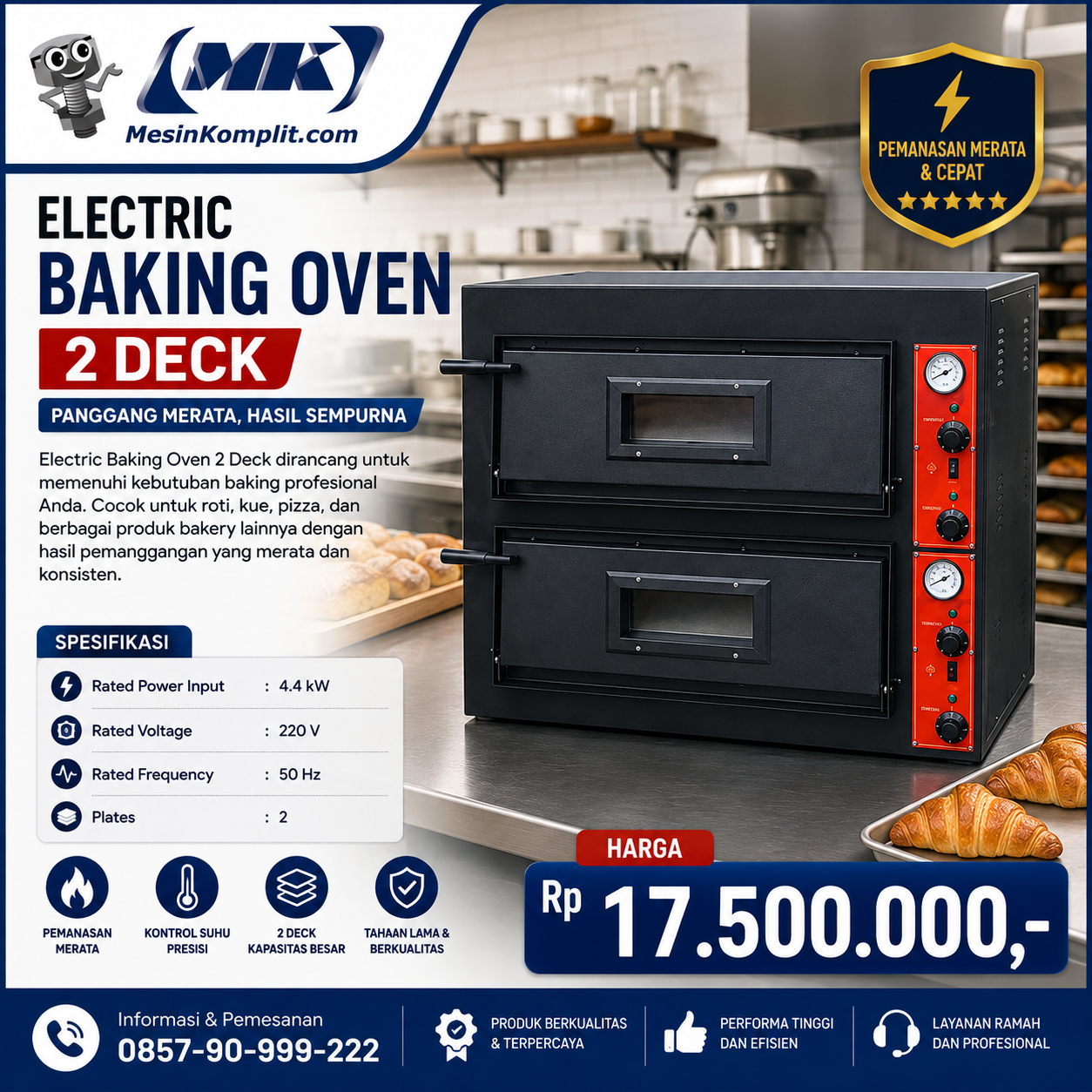 Oven Listrik 2 Tingkat (R...